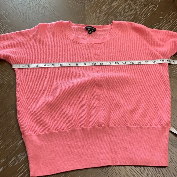 Talbots pink crew neck long sleeve merino wool knit sweater MED - Picture 14 of 16